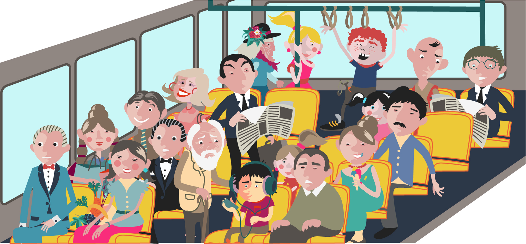 Vector based illustrations for an e-learning application