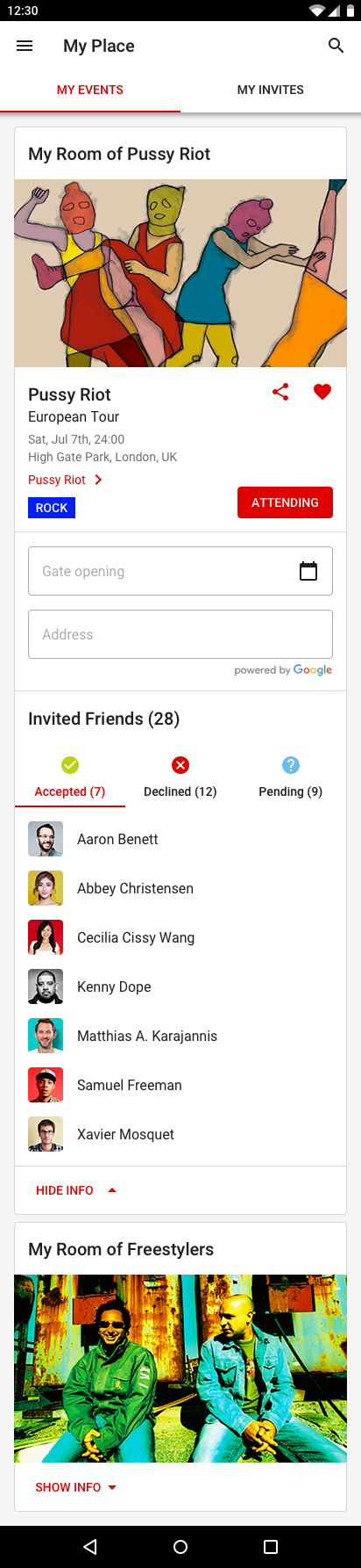 ON AIR My Place My Events