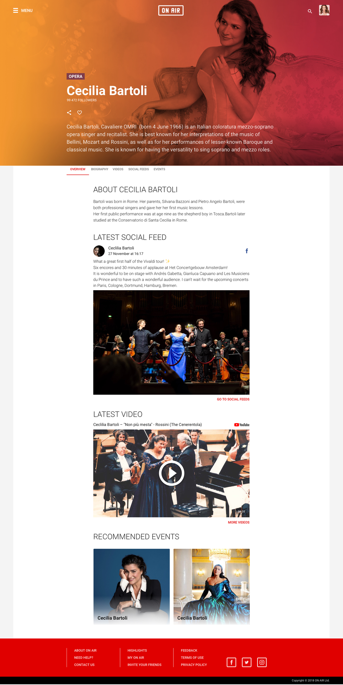 ON AIR Performer's Page